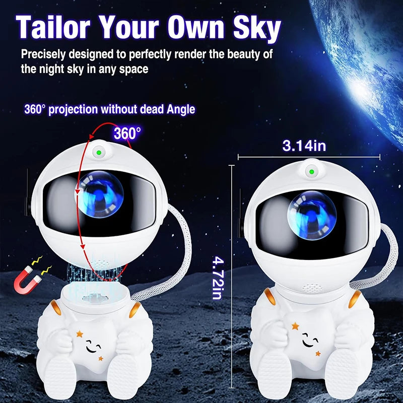 Astronaut Galaxy Projector - Transform Any Room Into a Galaxy